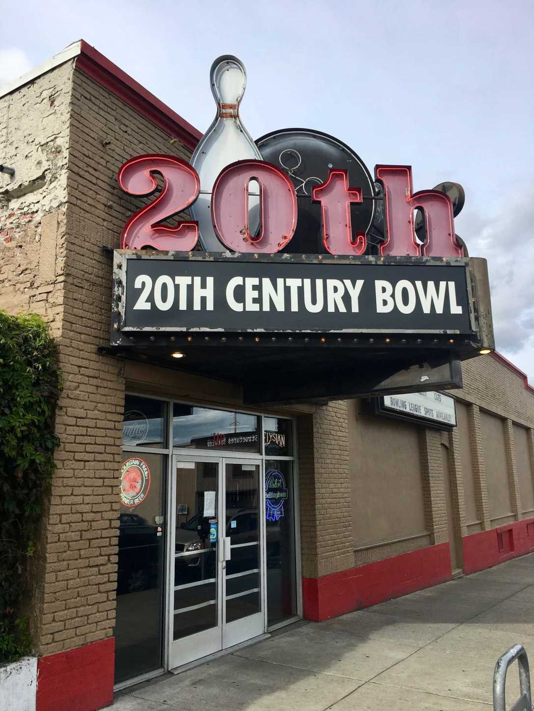 20th Century Bowl bowling alley in downtown Bellingham, Washington
