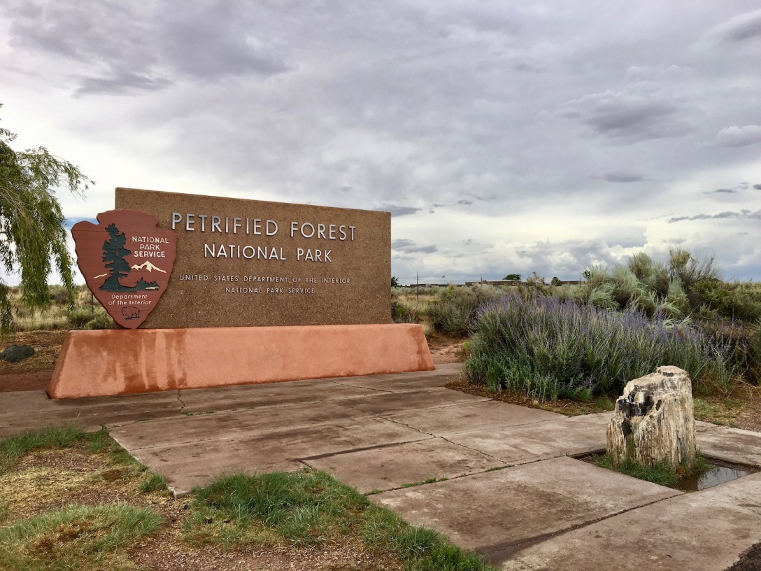 Petrified Forest National Park Sign